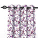 Fabrahome Light Filtering 10 Ft Rectangular Holland Fabric Curtain ( Purple ) - WoodenTwist