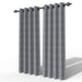 Fabrahome Light Filtering 10 Ft Rectangular Jute Fabric Curtain ( Dark Grey ) - WoodenTwist