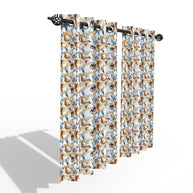 Fabrahome Light Filtering 4.5 Ft Holland Fabric Window Curtain ( Beige ) - WoodenTwist