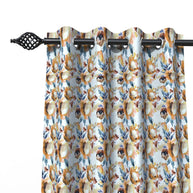 Fabrahome Light Filtering 4.5 Ft Holland Fabric Window Curtain ( Beige ) - WoodenTwist