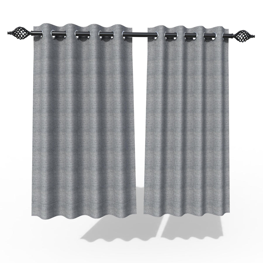 Jute fabric in dark grey