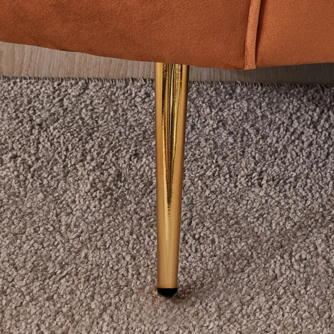 Curved 3-Seater Chaise Lounge Sofa