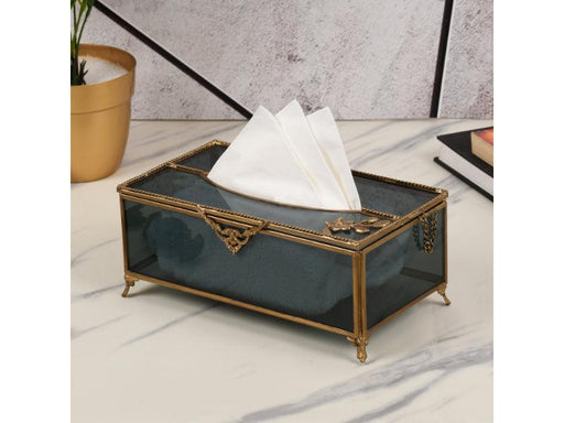 Night's charm Tissue Box with Brass - WoodenTwist
