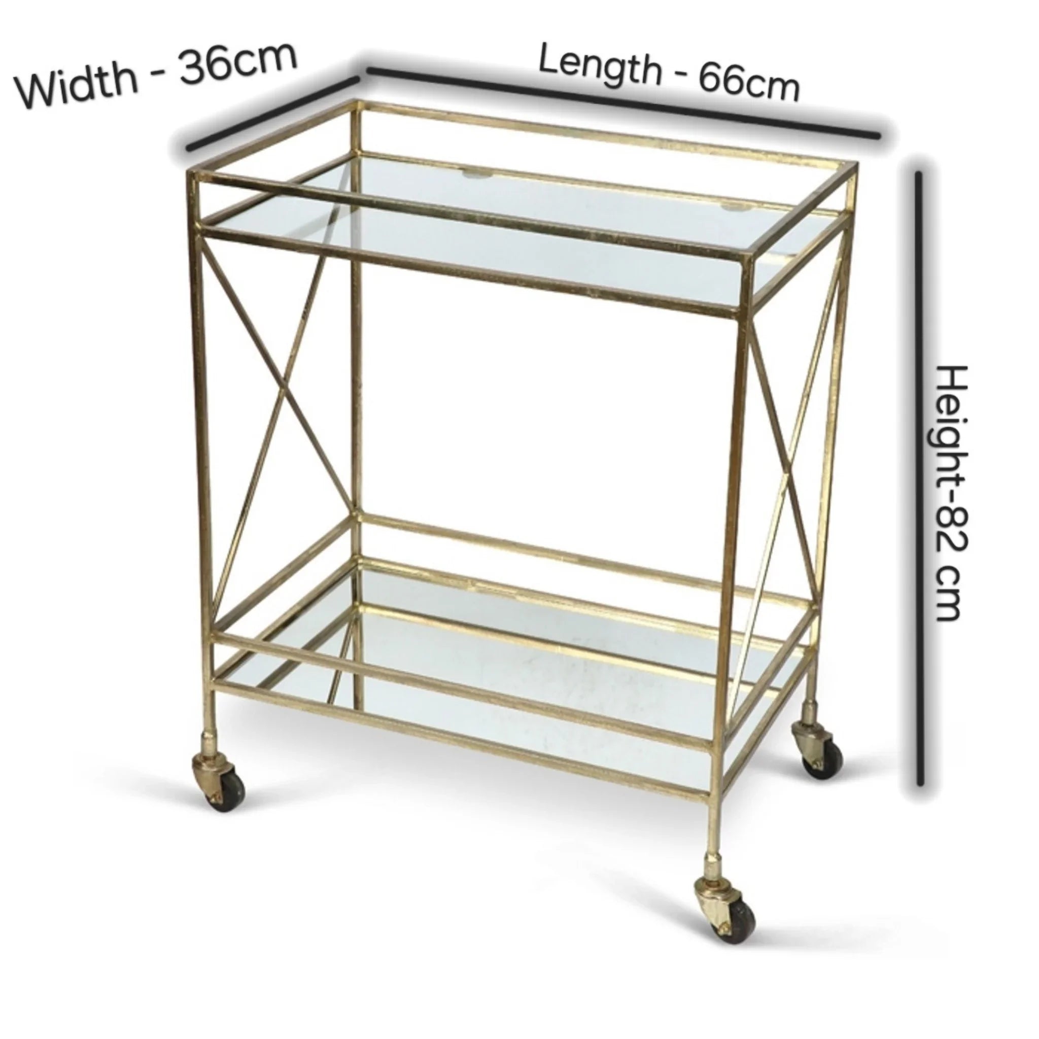 Decorative bar cart