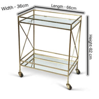 Decorative bar cart