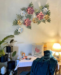 Decorative flower wall hanging 