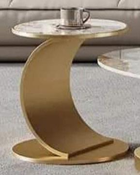 Golden and White Marble Top