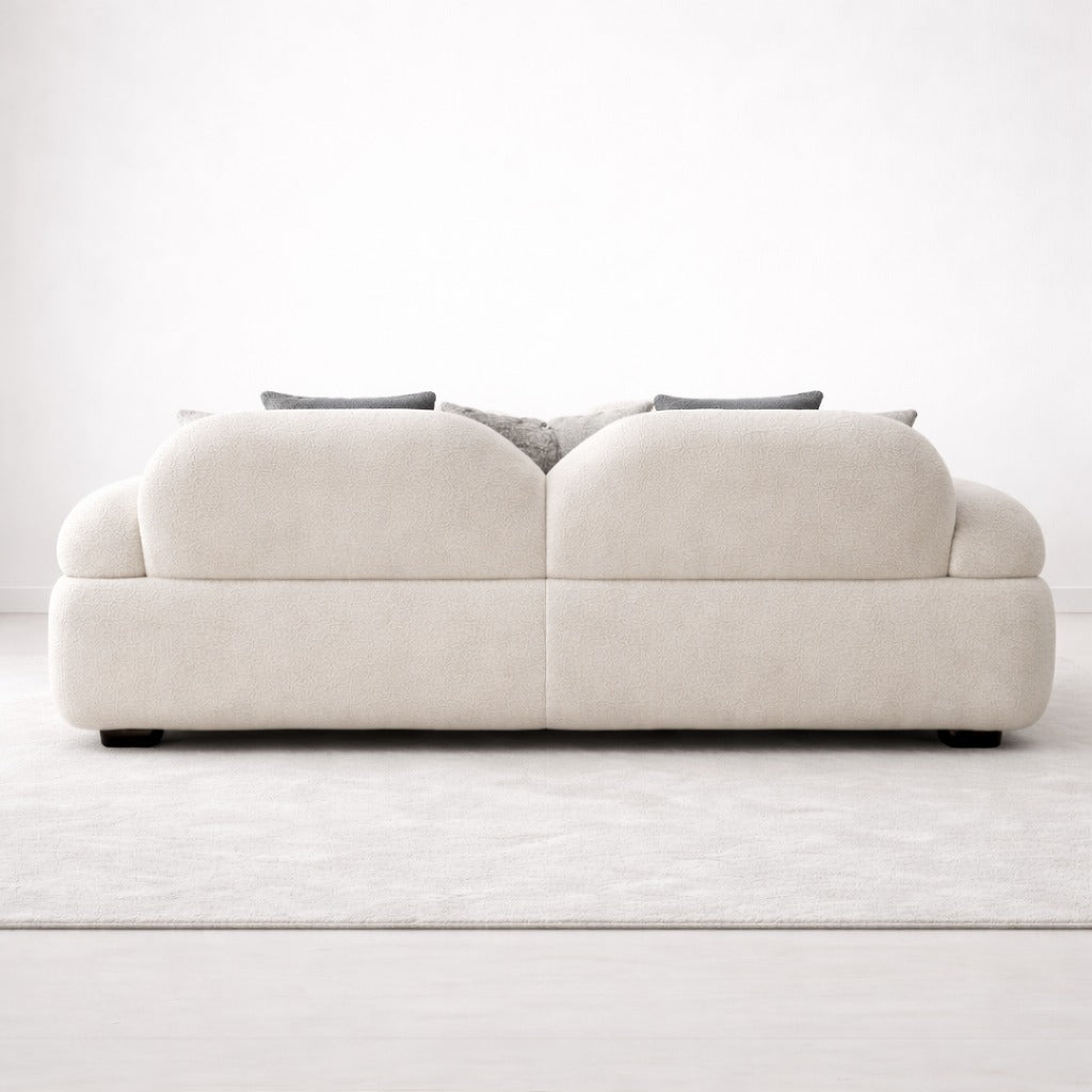 ELARA Ribbed Boucle 3-Seater Sofa