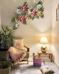 Elegant floral metal wall 