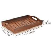 Sheesham wood engraved serving tray styled with snacks