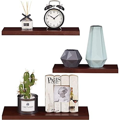 Wooden Twist Wall Mounted Floating Wall Shelves ( Set of 3 ) - WoodenTwist