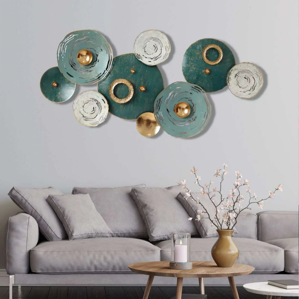 Floral Metal Wall Hanging 