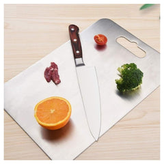 Wooden Twist Convoy Extra Large Stainless Steel Chopping Board Food Grade Cutting, Slicing, Serving Board, Heavy-Duty Butcher Block - WoodenTwist