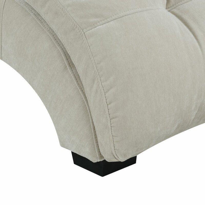 Wooden Twist Button Tufted Modernize Solid Wood Couch Chaise Lounge - WoodenTwist