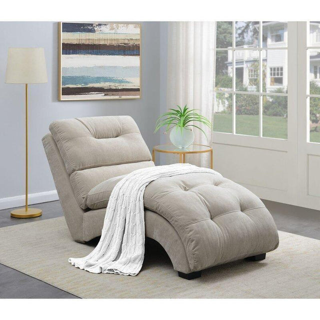 Modus Button Tufted Chaise Lounge Couch for Living Room - view 8