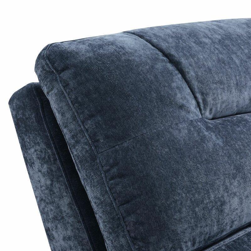 Wooden Twist Button Tufted Modernize Solid Wood Couch Chaise Lounge - WoodenTwist