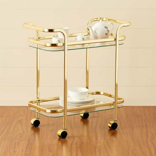 Trolley with dual side handles for drinks