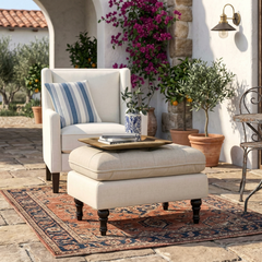 लिविंग रूम बेडरूम कार्यालय के लिए टफ्टेड स्टूल फुटस्टूल सोफा काउच