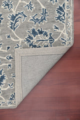 Carpet Gray Wool Romania Hand-Tufted - WoodenTwist