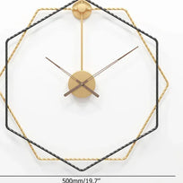 Golden and black metal accents 