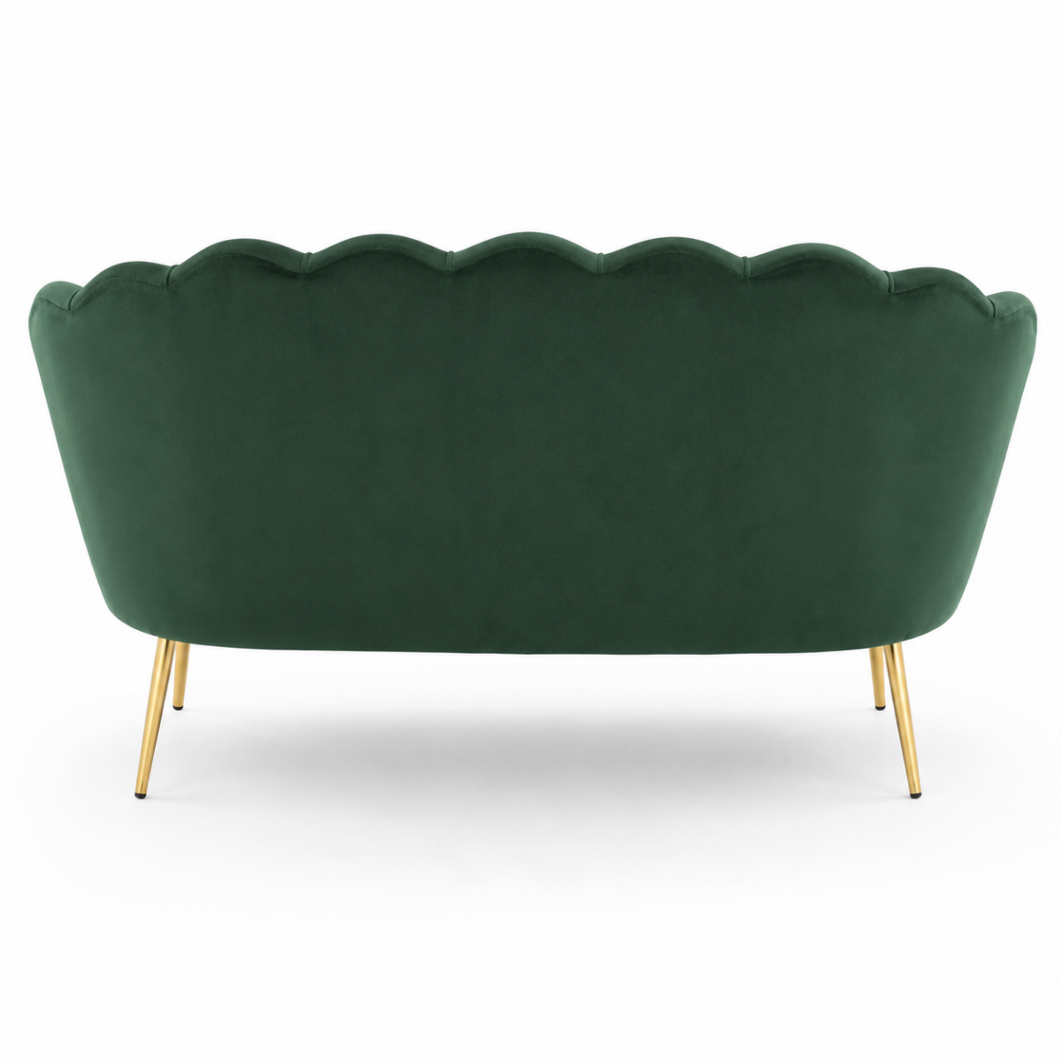 Wooden Twist Terciopelo Flared Arm Solid Wood Metal Legs Velvet Fabric Loveseat Modern Chaise Lounge