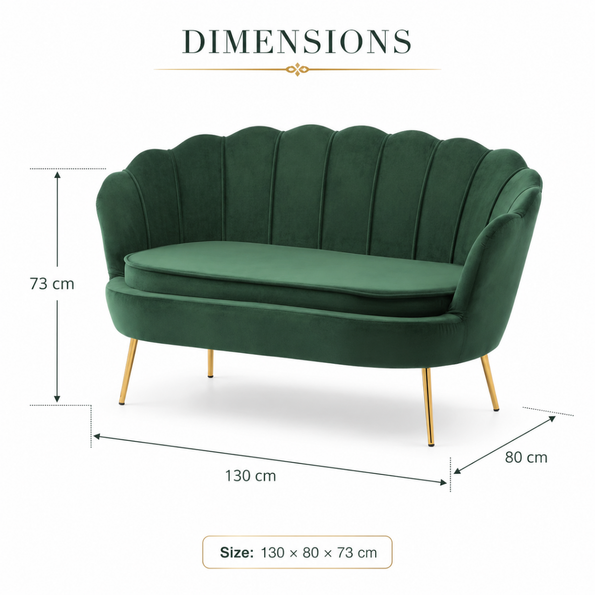 Wooden Twist Terciopelo Flared Arm Solid Wood Metal Legs Velvet Fabric Loveseat Modern Chaise Lounge