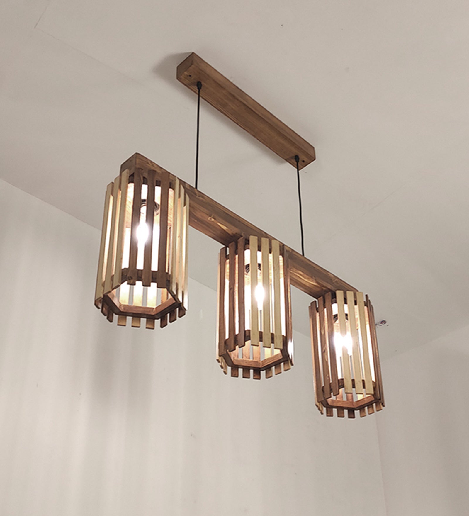 Hexar Brown 3 Series Hanging Lamp