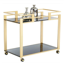 Elegant Golden Trolley Cart