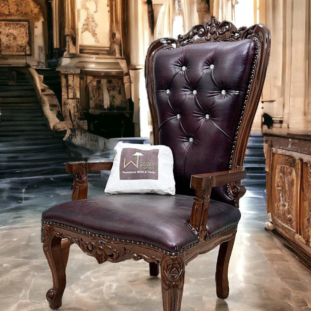 Hand Carved Throne Chair