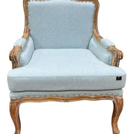 Wooden Bransford Arm Chair (Light Blue) - WoodenTwist
