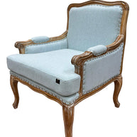 Wooden Bransford Arm Chair (Light Blue) - WoodenTwist