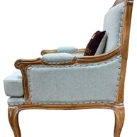 Wooden Bransford Arm Chair (Light Blue) - WoodenTwist