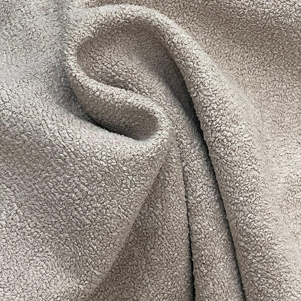 Soft Boucle Fabric In Dark Beige Color - WoodenTwist
