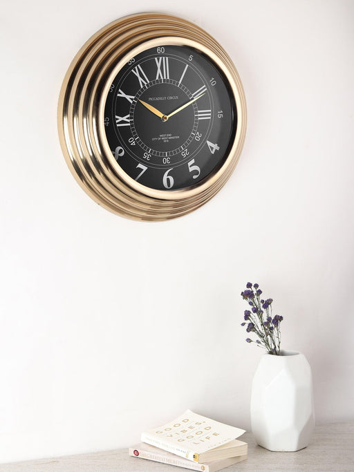 Gilded Ecliptic Wall Clock - WoodenTwist