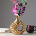 Seashell Serenity Vase - Small Golden - WoodenTwist