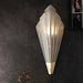 Triangular Abstract Luxe Wall Lamp with Frosted Glass - WoodenTwist