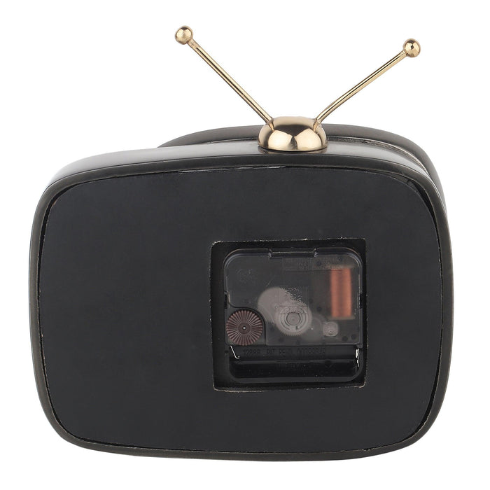 TV-shaped clock in black color