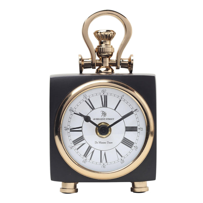 Elegant Black & Golden Variant Clock