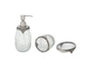 Regal Brass Accents Bathroom Set in Antique Silver Finish - WoodenTwist
