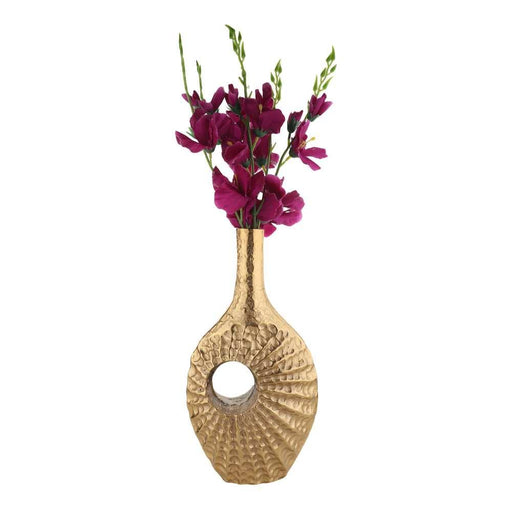 Seashell Serenity Vase - Large Golden - WoodenTwist