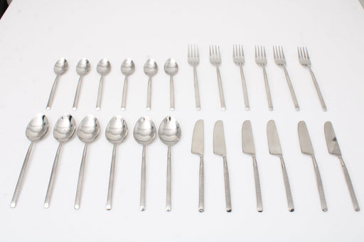 Premium silver utensils with artistic detailing