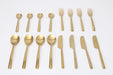 Ava Luxe Golden Cutlery (Set of 16) 4Knife, 4Fork,4 Rice Spoon,4 Dessert Spoon - WoodenTwist
