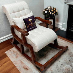 Recliner Rocking Chair In Premium - WoodenTwist