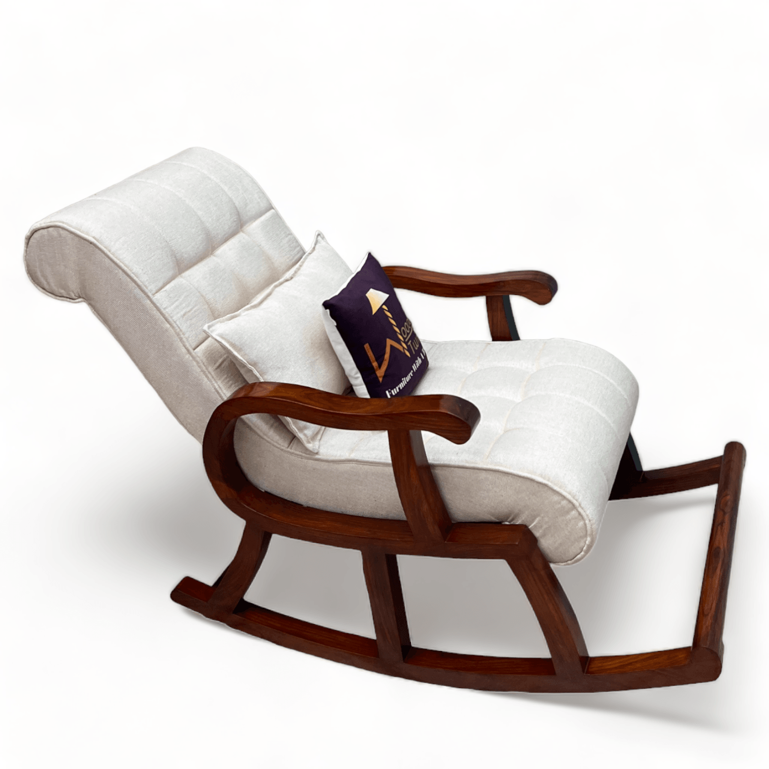 Recliner Rocking Chair In Premium - WoodenTwist