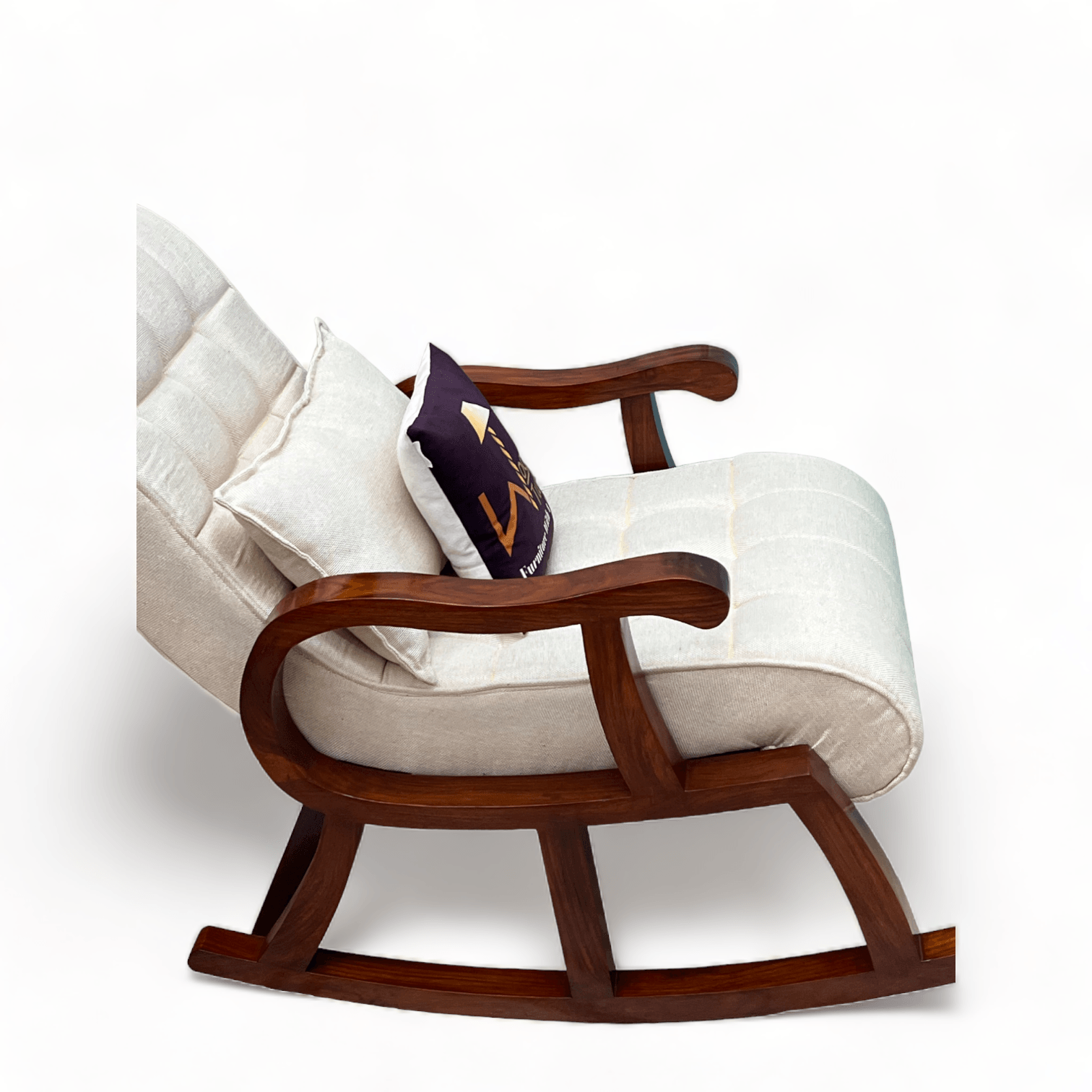 Recliner Rocking Chair In Premium - WoodenTwist