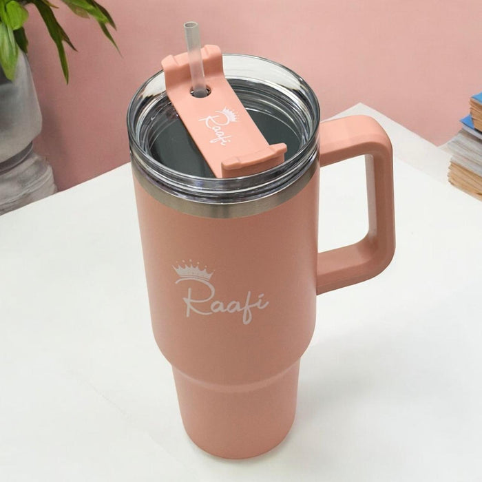 Raafi Savor 2.0 Tumbler 1.2 Litre With Handle Travel Mug Straw Covers Cup With Lid Insulated Quencher Stainless Steel Water Iced Tea Coffee Mug