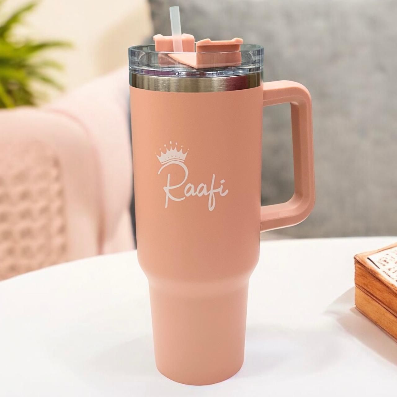 Raafi Savor 2.0 Tumbler 1.2 Litre With Handle Travel Mug Straw Covers Cup With Lid Insulated Quencher Stainless Steel Water Iced Tea Coffee Mug