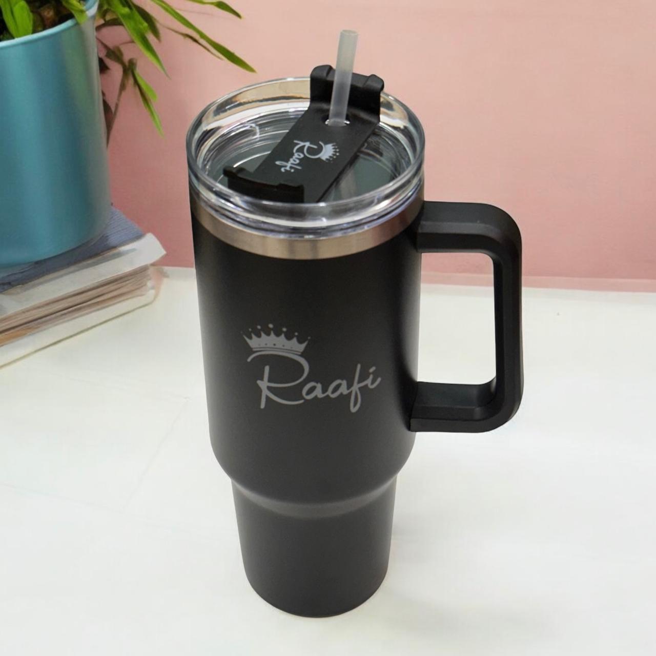 Raafi Savor 2.0 Tumbler 1.2 Litre With Handle Travel Mug Straw Covers Cup With Lid Insulated Quencher Stainless Steel Water I