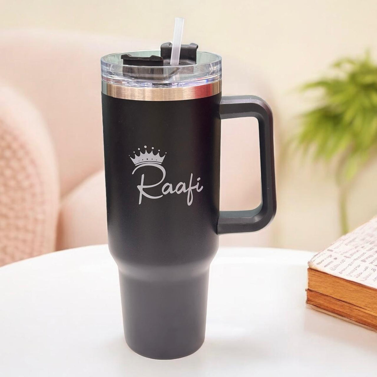 Raafi Savor 2.0 Tumbler 1.2 Litre With Handle Travel Mug Straw Covers Cup With Lid Insulated Quencher Stainless Steel Water Iced Tea Coffee Mug