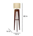 Jet Wooden Floor Lamp with Premium Beige Fabric Lampshade - WoodenTwist